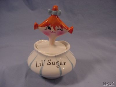 Holt Howard Lil' Sugar Pixieware Crock Jar
